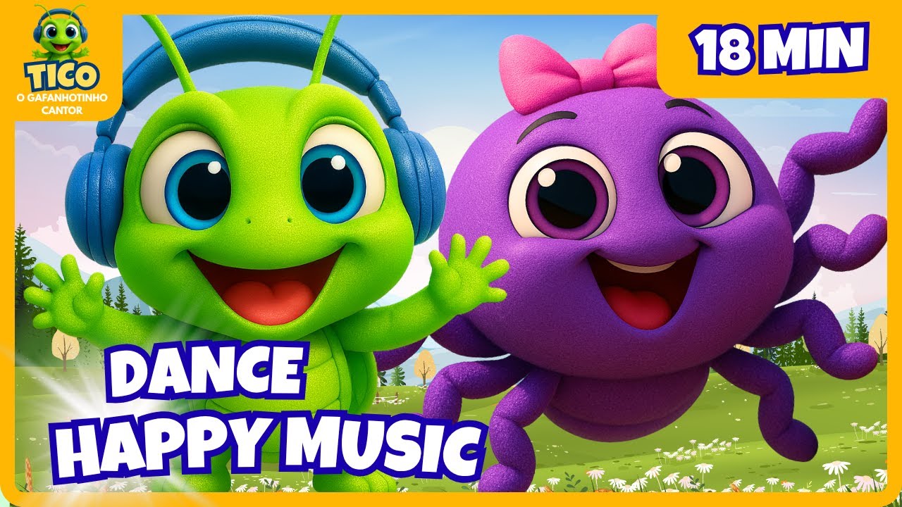 🦘😊 TICO'S HAPPY CLAPPING PARTY! | If You're Happy Song | Fun Kids Music - 18 Minutes