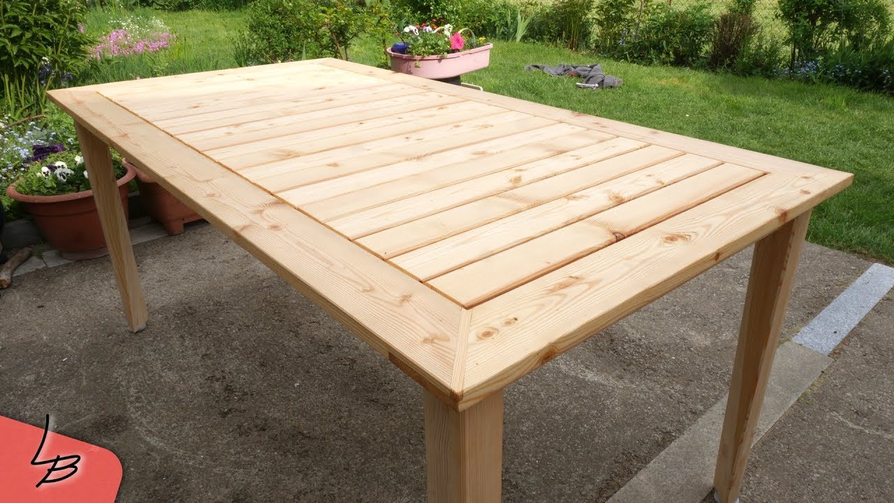 So habe ich einen Gartentisch aus Lärchenholz gebaut #1