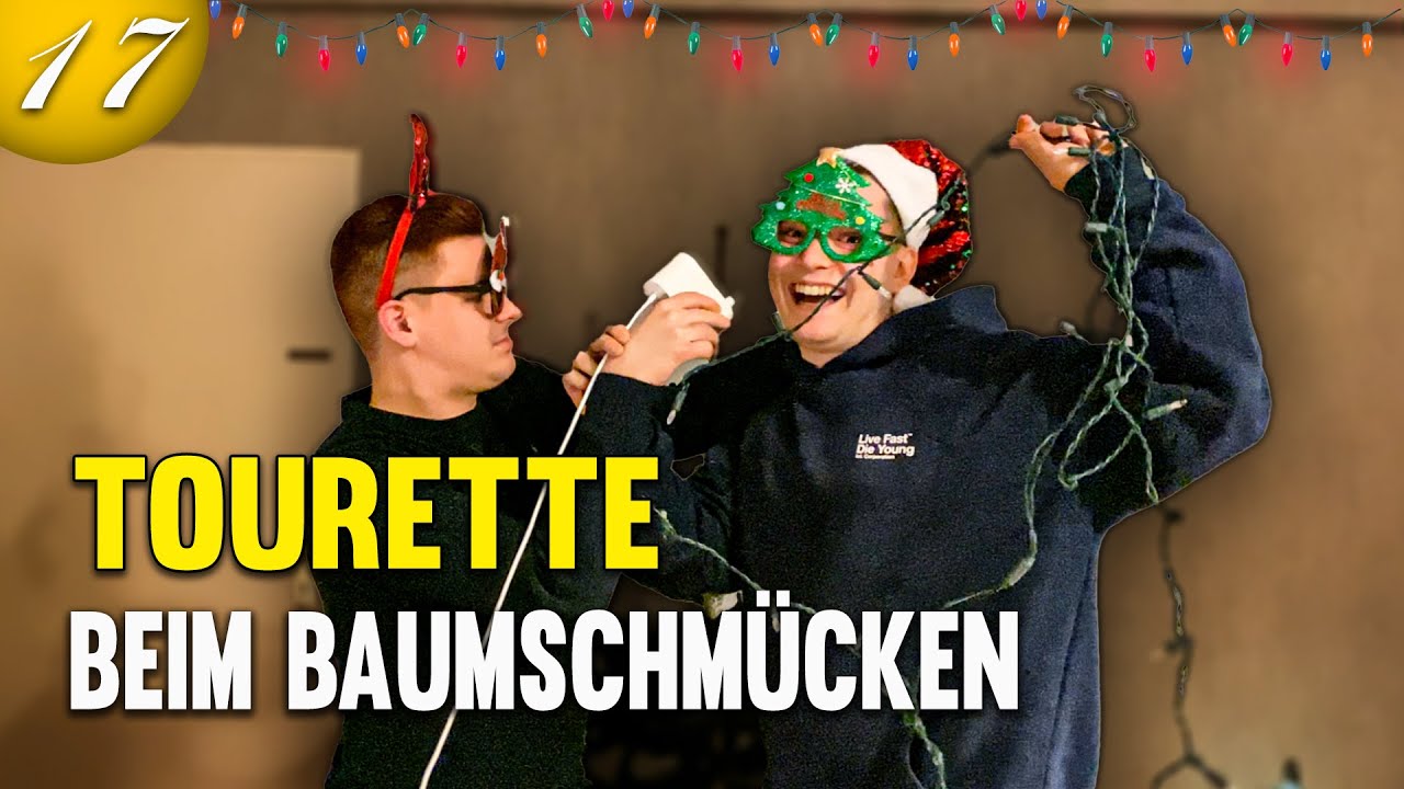 Tourette beim Weihnachtsbaum schmücken