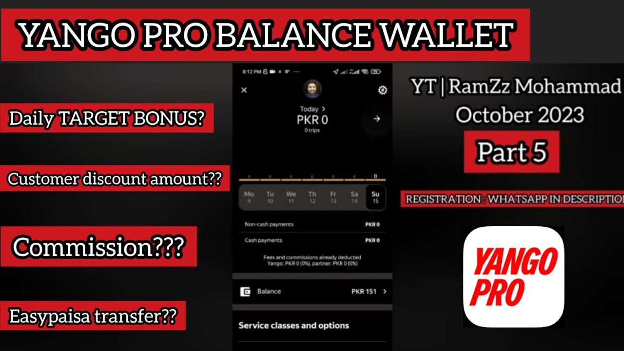 Yango pro balance wallet details in Pakistan |RamZz Mohammad