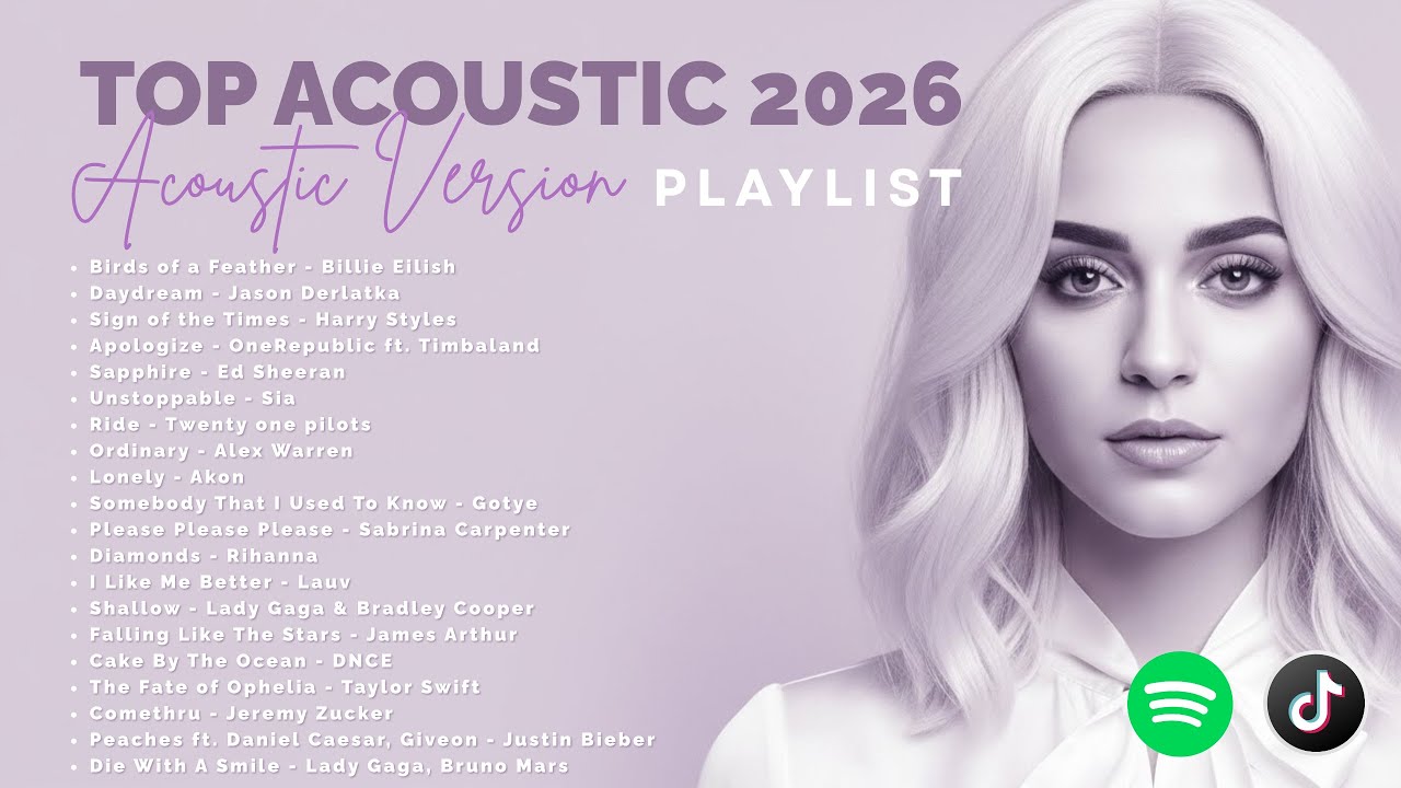 Top Acoustic Playlist 2026 ❤️🎧 English Love Songs ✨ Billie Eilish, Ed Sheeran, Taylor Swift