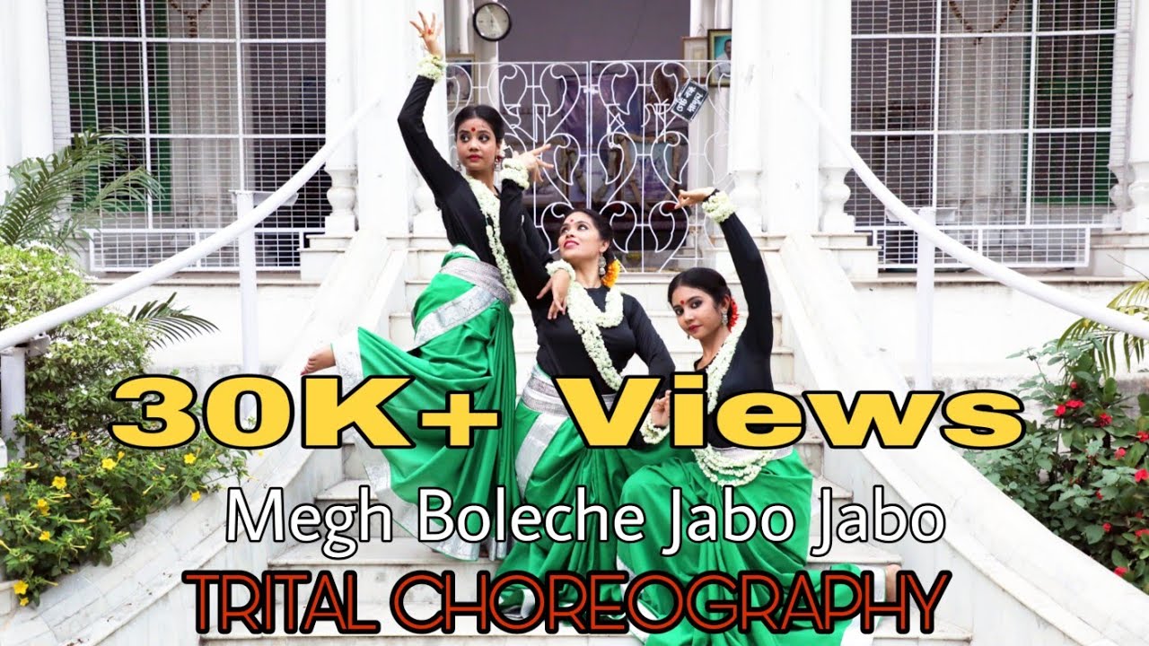 Megh Boleche Jabo Jabo। Dance Cover। Rabindra nritya।Trital Choreography। Sunidhi Chauhan।Soumyajit
