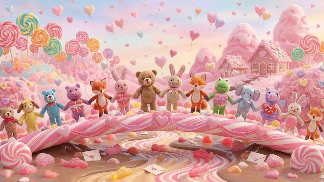 💖 Calming Valentine World | Soothing Music & Peaceful Play