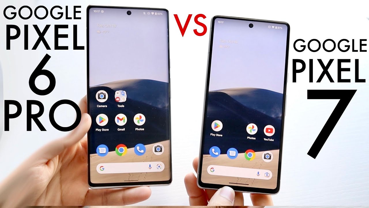 Google Pixel 7 против Google Pixel 6 Pro! (Сравнение) (Обзор)