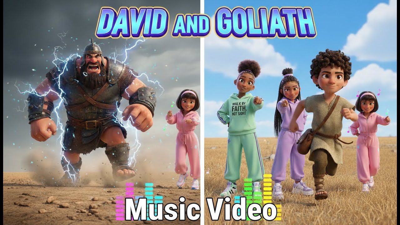 David and Goliath | Animated Bible Movie Song For Kids