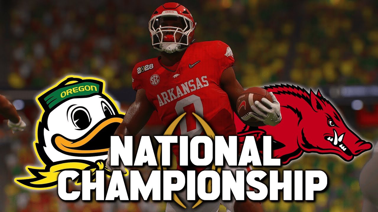 HERE WE GO | National Championship vs. Oregon | College Football 25 Arkansas Dynasty