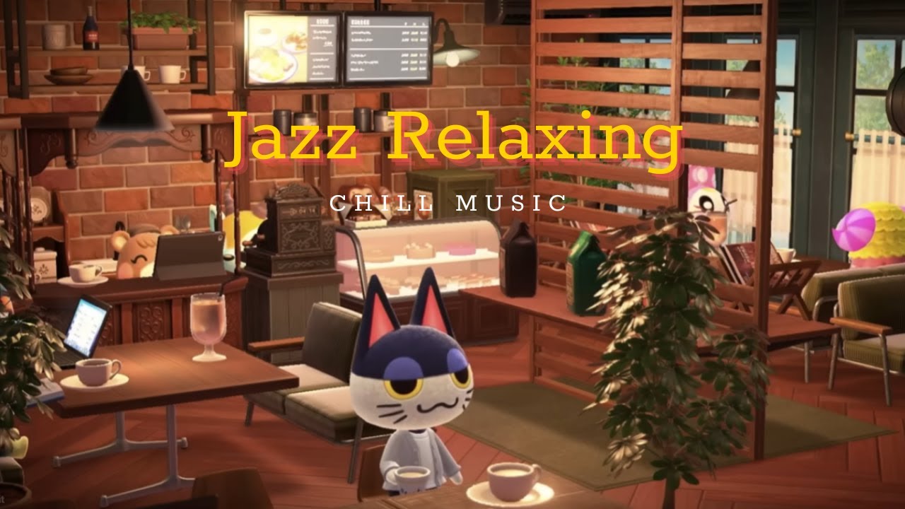 【あつ森BGM】雪の夜にくつろぐジャズと暖炉｜Winter Night Café｜ハトの巣｜ピアノと環境音｜作業・勉強・リラックス