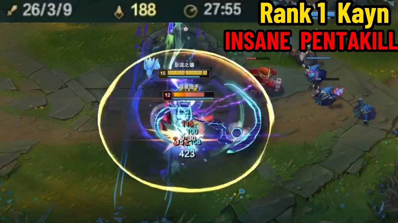 Rank 1 Kayn: He is TAKING OVER Master Elo! *INSANE PENTAKILL*