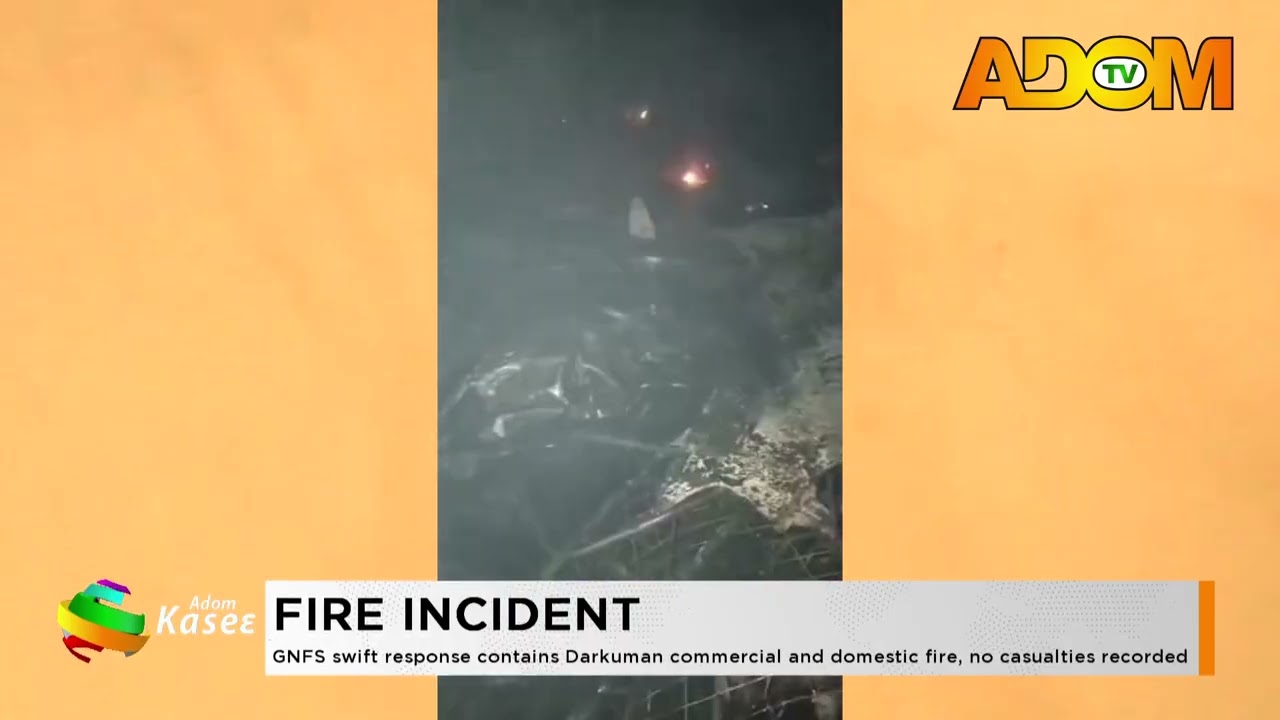 GNFS swift response contains Darkuman commercial and domestic fire, no casualties recorded