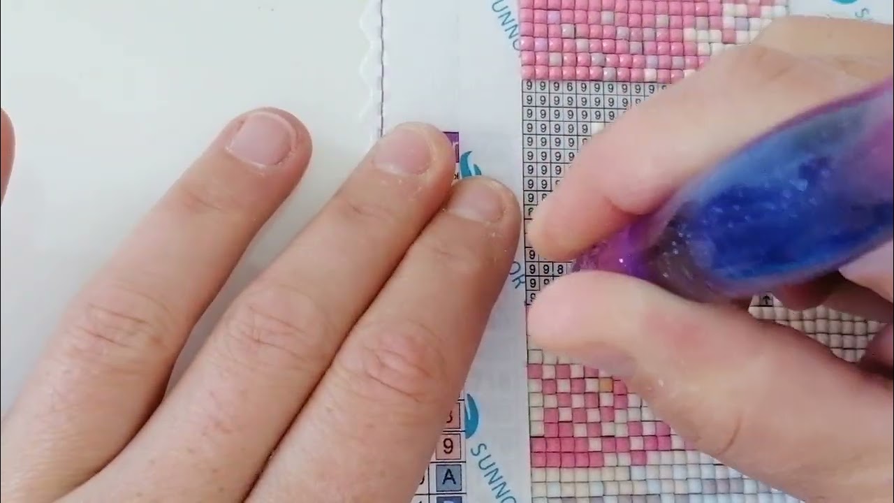 Diamond painting Mystery mit AB Steine 44/63