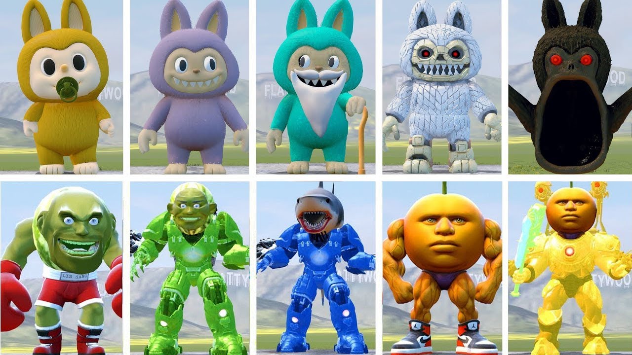 EVOLUTION OF ALL NEW MECHA TITAN  POT HOTSPOT AND ALL LABUBU FAMILY in Garry's Mod!