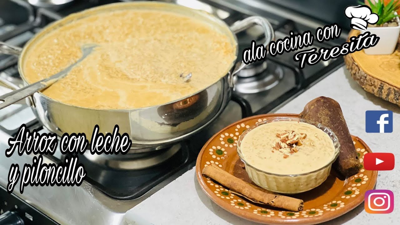 ARROZ CON LECHE Y  PILONCILLO UNA RECETA CON EL SAZÓN DE LA ABUELA 👵 🫶✨🌷⬇️