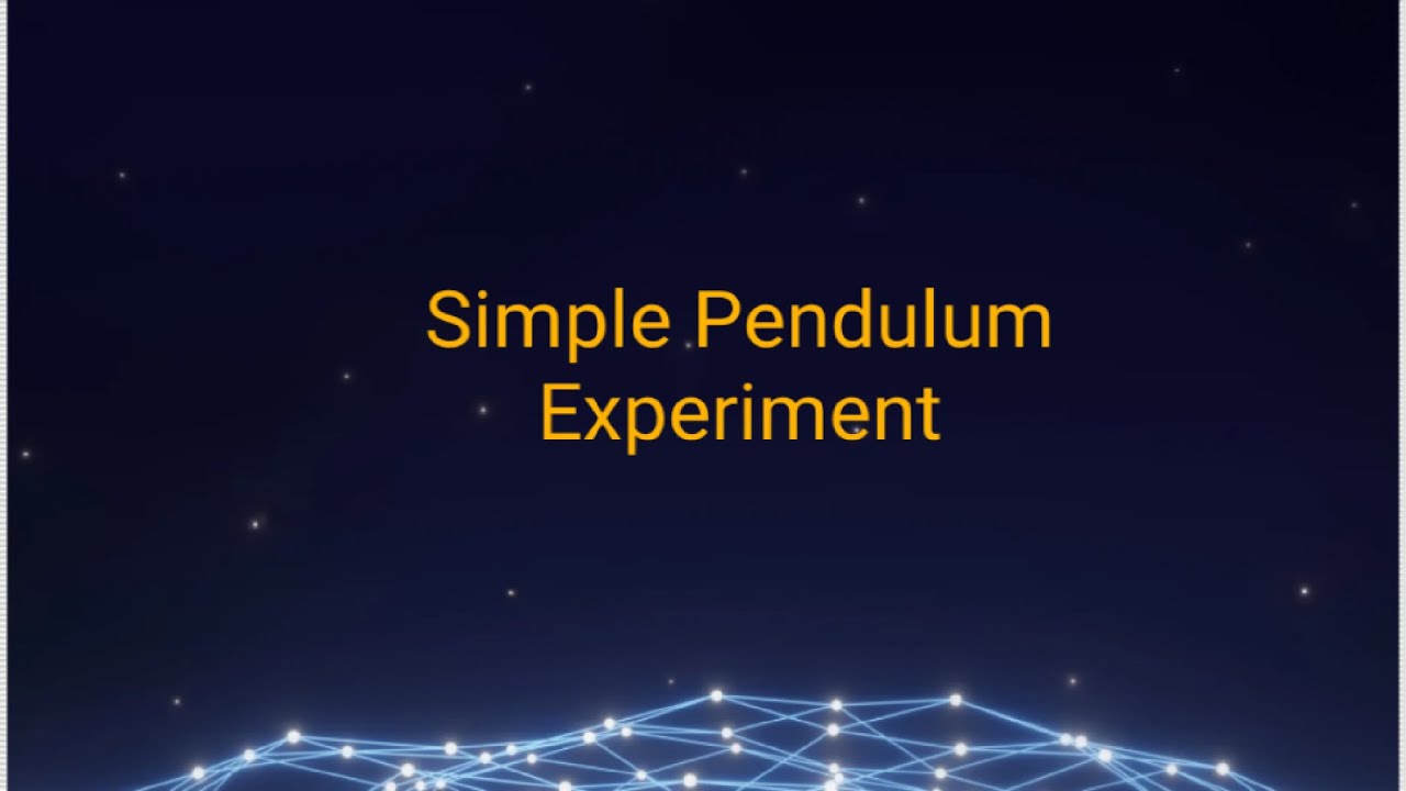 Simple pendulum experiment in hindi