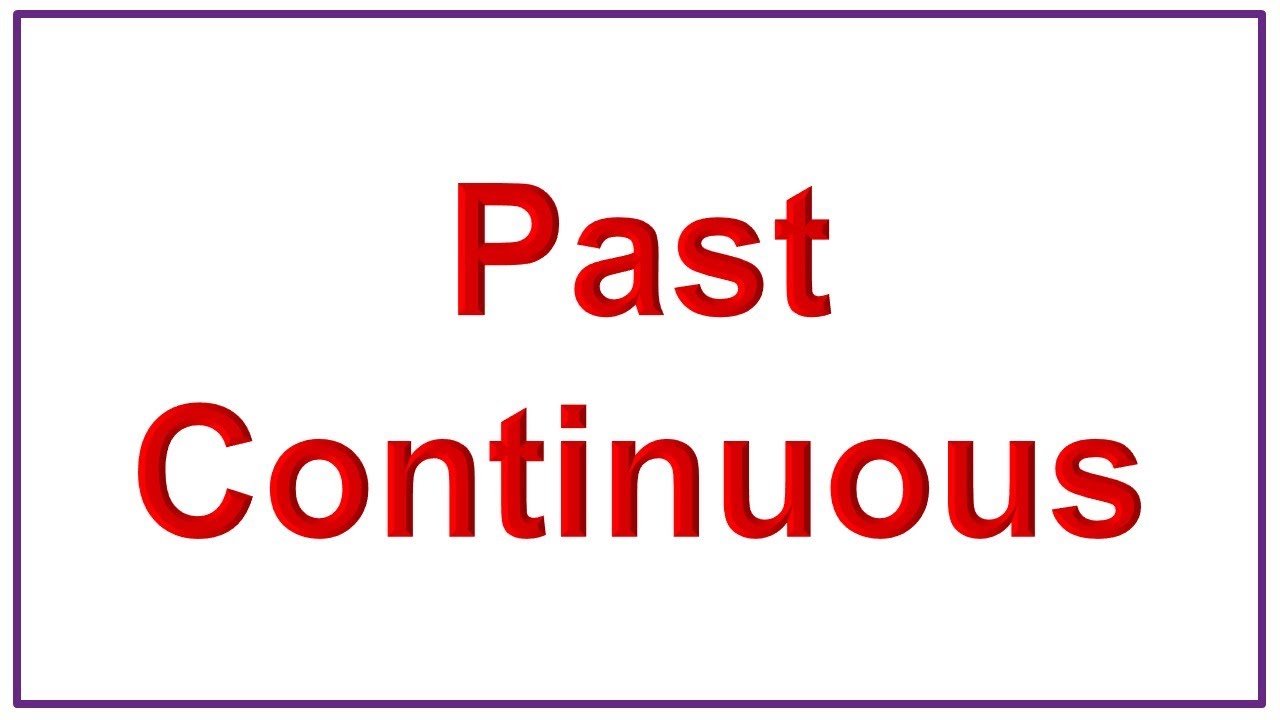 İngilis Dili - Past Continuous tense form