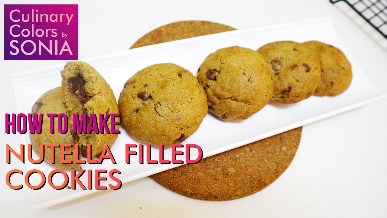 Nutella Filled Cookies | Learn Baking | Culinary Colors By Sonia | #24