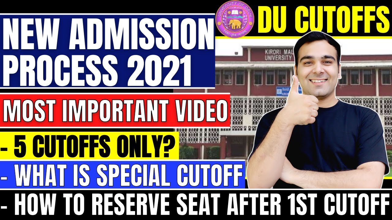 DU Cutoffs NEW Process (With Dates) | DU Admissions 2021 | DU Cutoffs Most Important Video