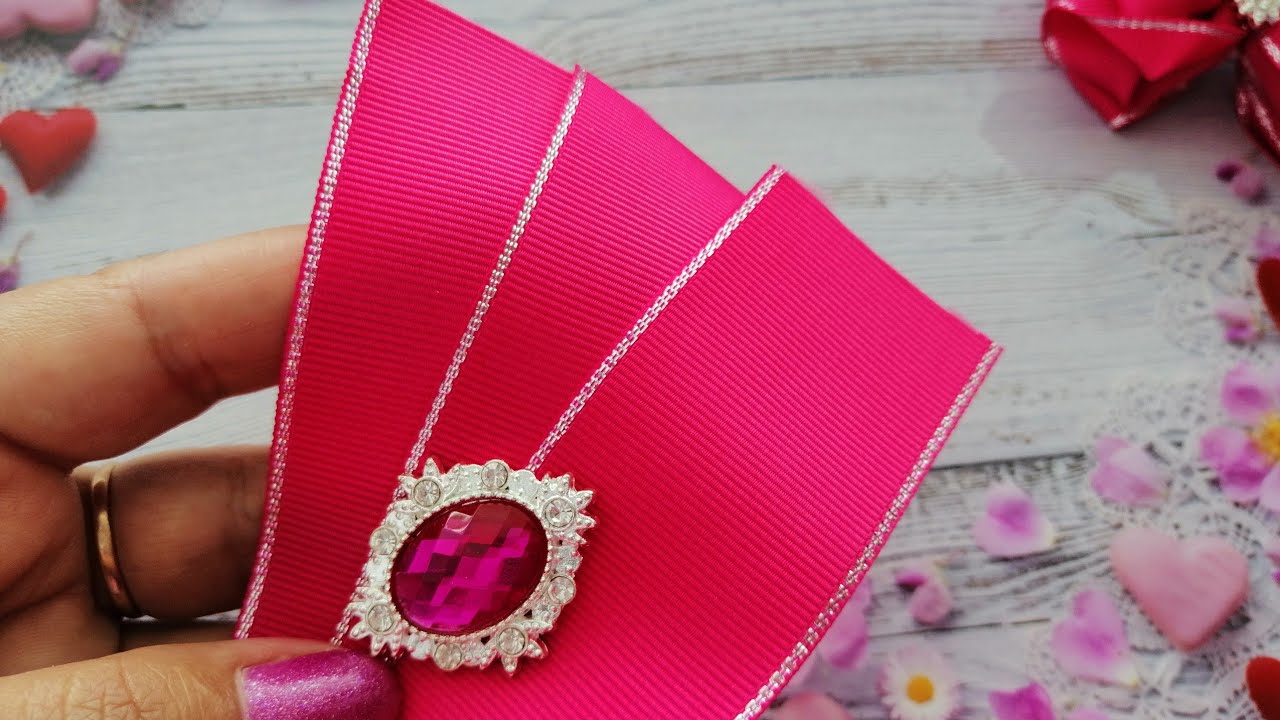 Вы будете их делать часто😍 Бантики из репсовых лент 4 см🎀