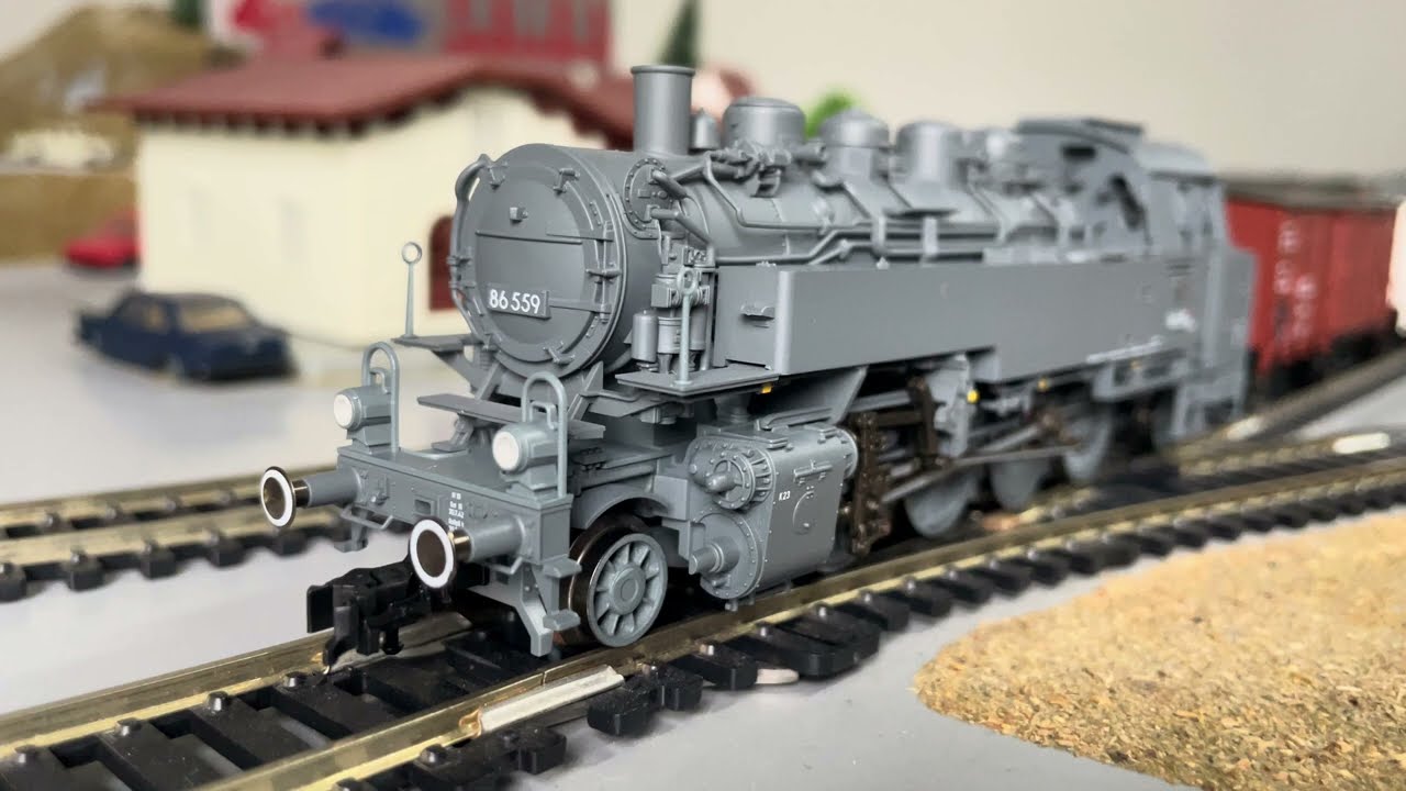 FLEISCHMANN H0 locomotiva a vapore BR 86 559 DRG con merci/passeggeri su plastico LIMA 14/03/2026