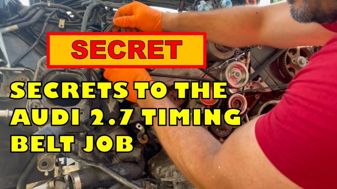 THE IN-DEPTH GUIDE TO AUDI 2.7 TIMING BELT & FRONT CAM & CRANK SEALS + 3 SECRETS TO THIS JOB!!!