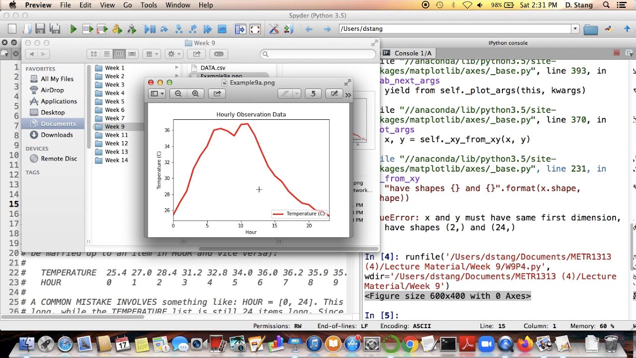 METR1313 - Week 9 - Segment 5: Introduction to MatPlotLib