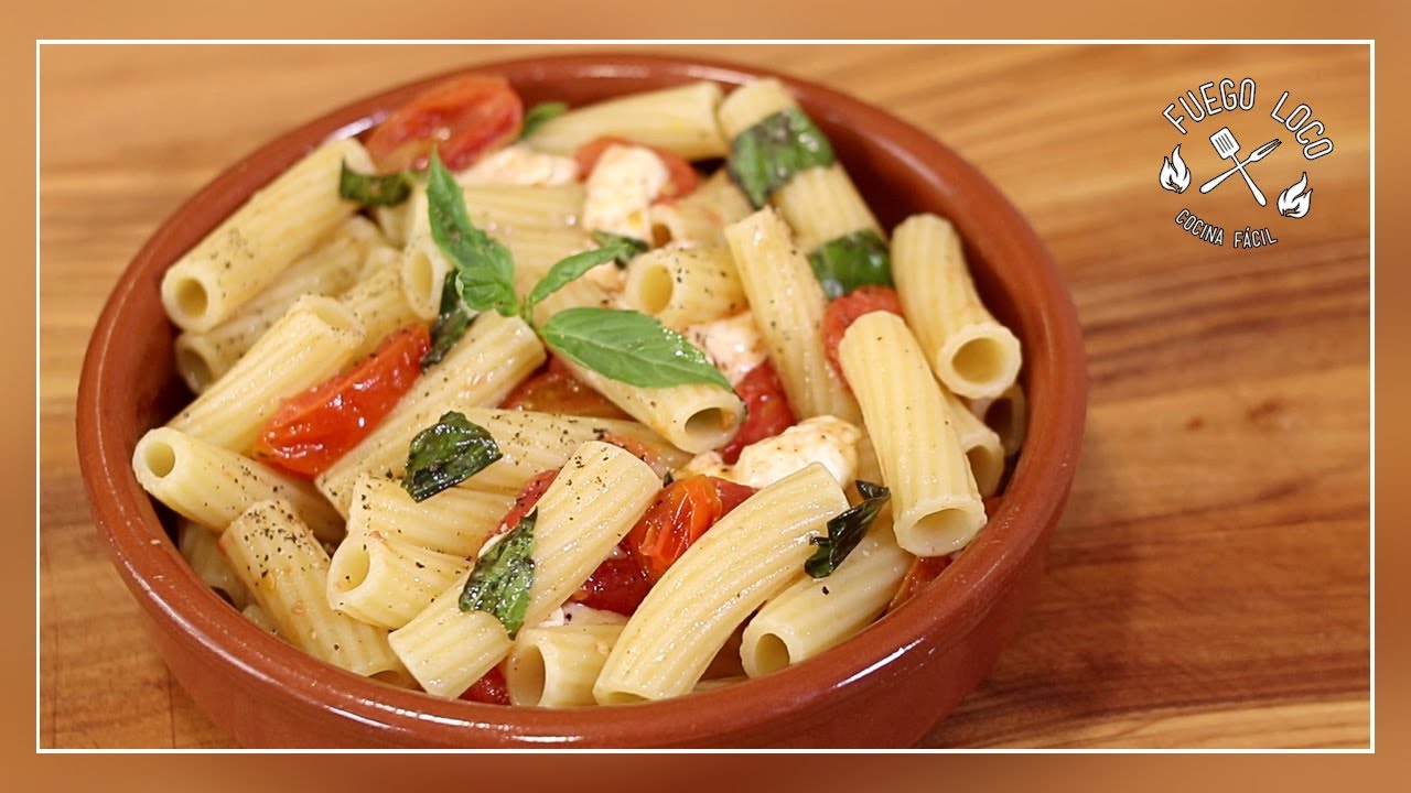 El PLATO de PASTA mas RÁPIDO y DELICIOSO | Pasta CAPRESE