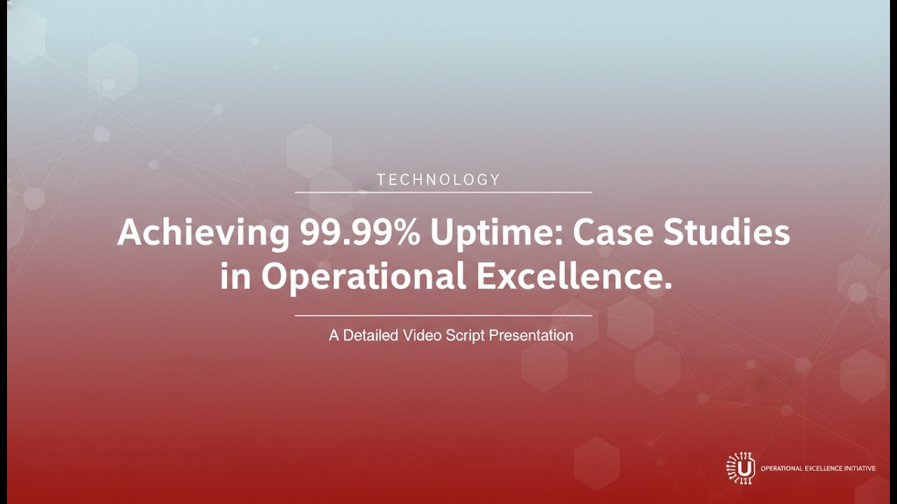 Achieving 99.99% Uptime: Real-World Case Studies in Operational Excellence & High Availability