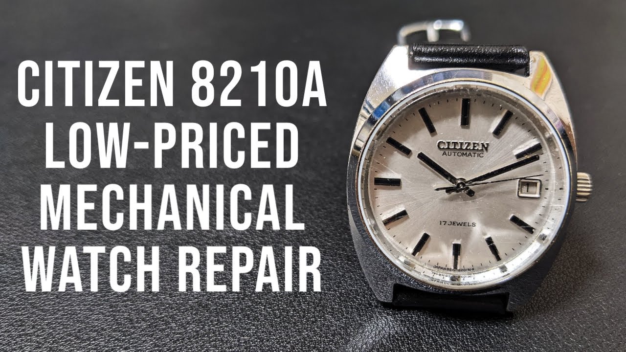 Vintage Citizen 8210A Mechanical Watch Restoration