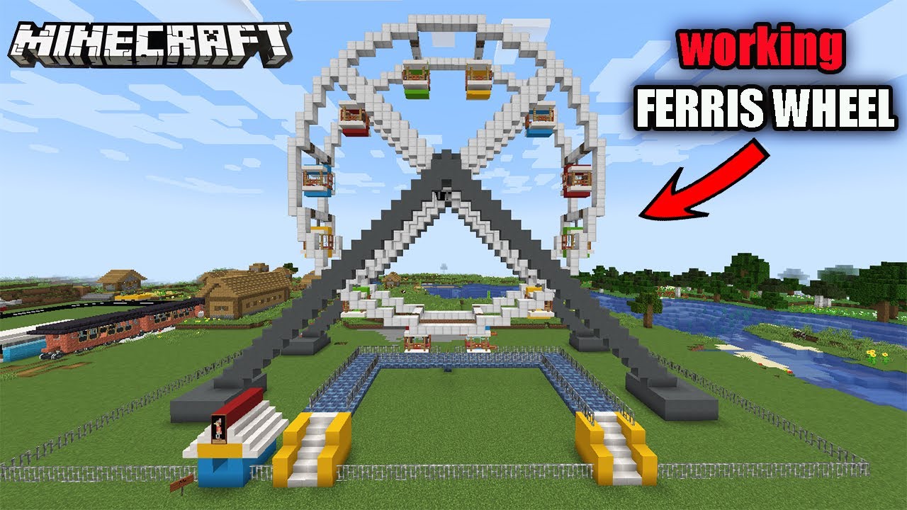 I Made Working Ferris Wheel In Minecraft create mod