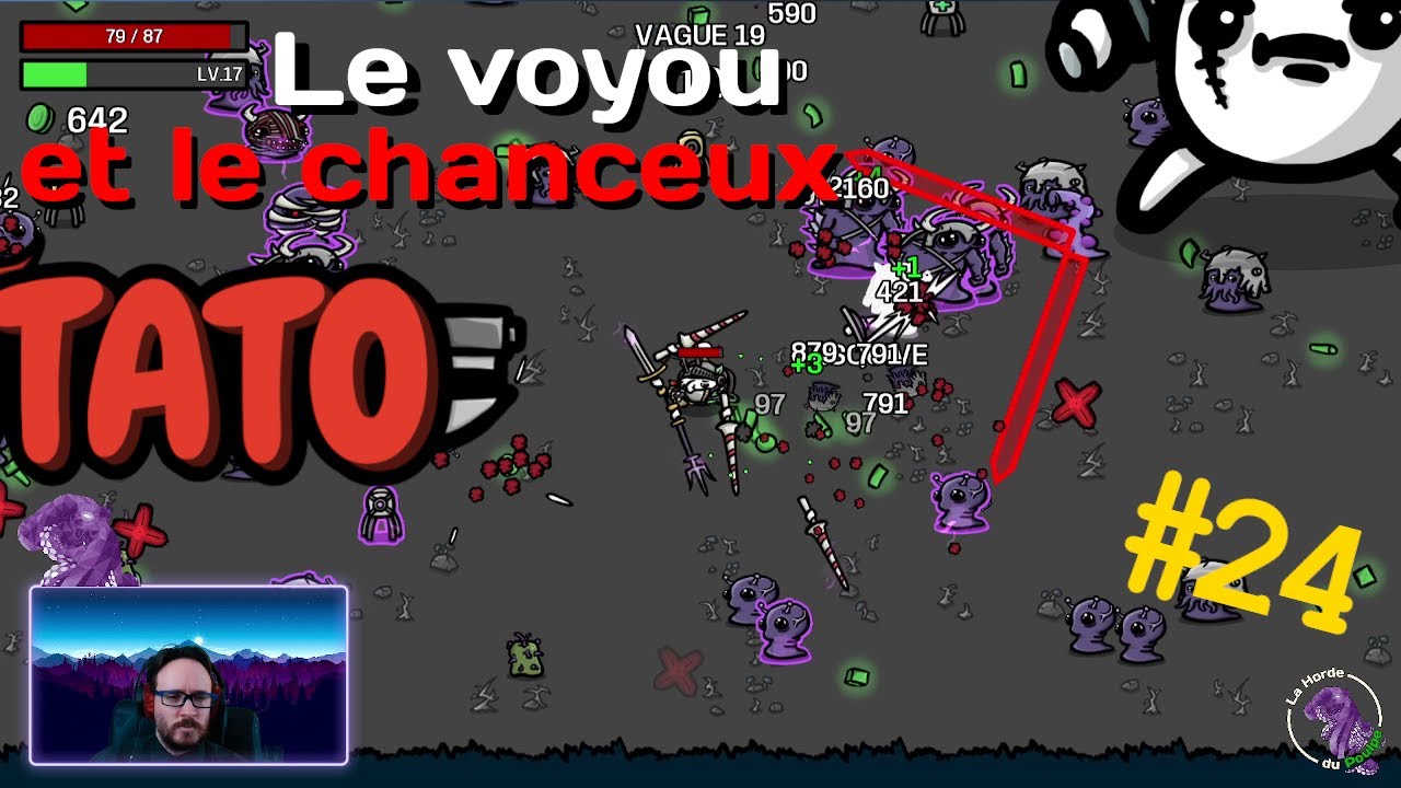 Le voyou et le chanceux ! (Brotato #24 - Replay Live Twitch)