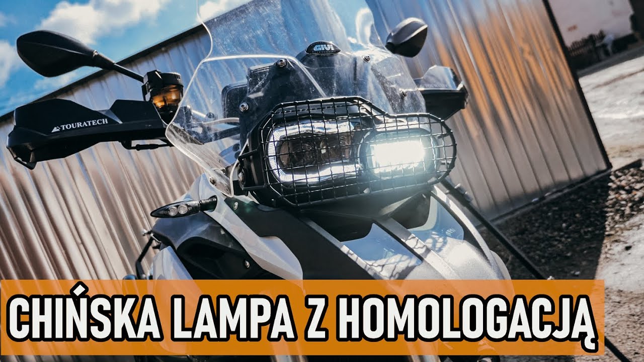 Lampa LED z Aliexpress w BMW F800 GS - SUPER EFEKT