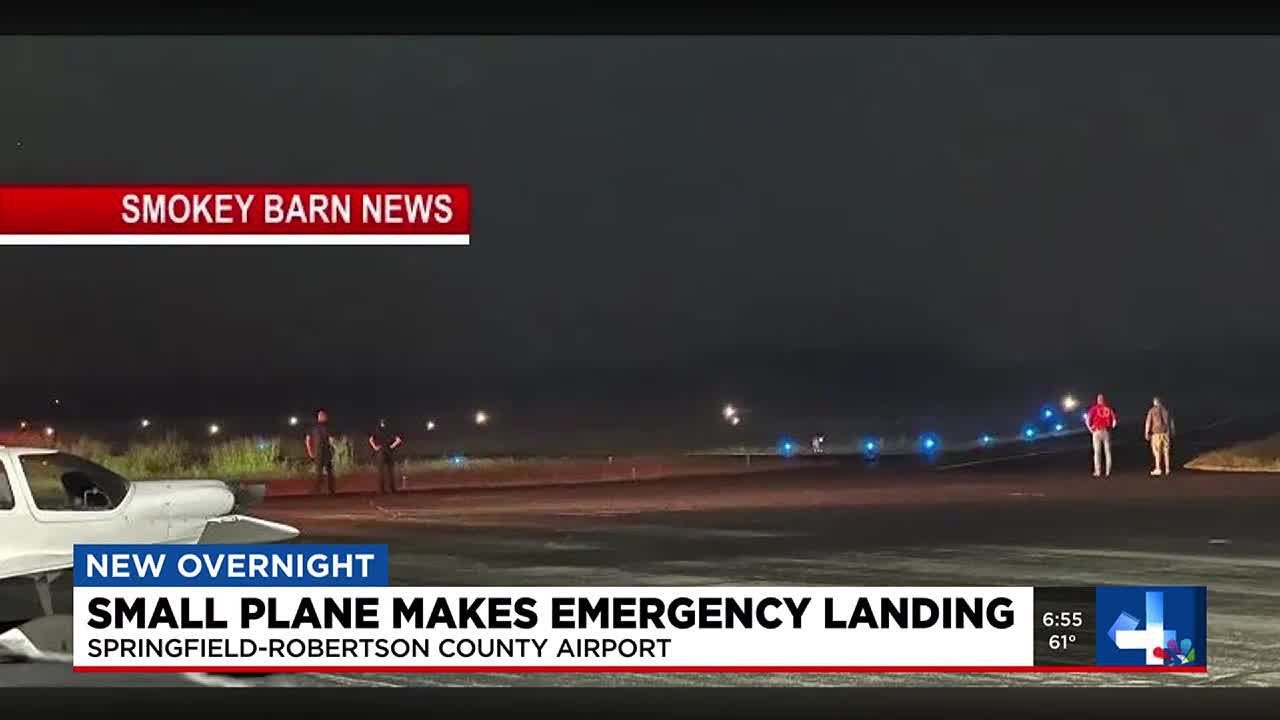 Plane emergency lands at Springfield airport