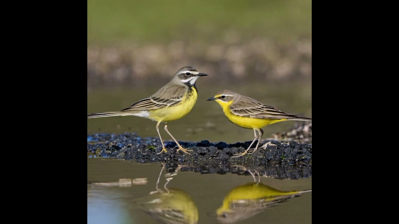 The Yellow Wagtail. How to identify birds. Fun facts and informations.