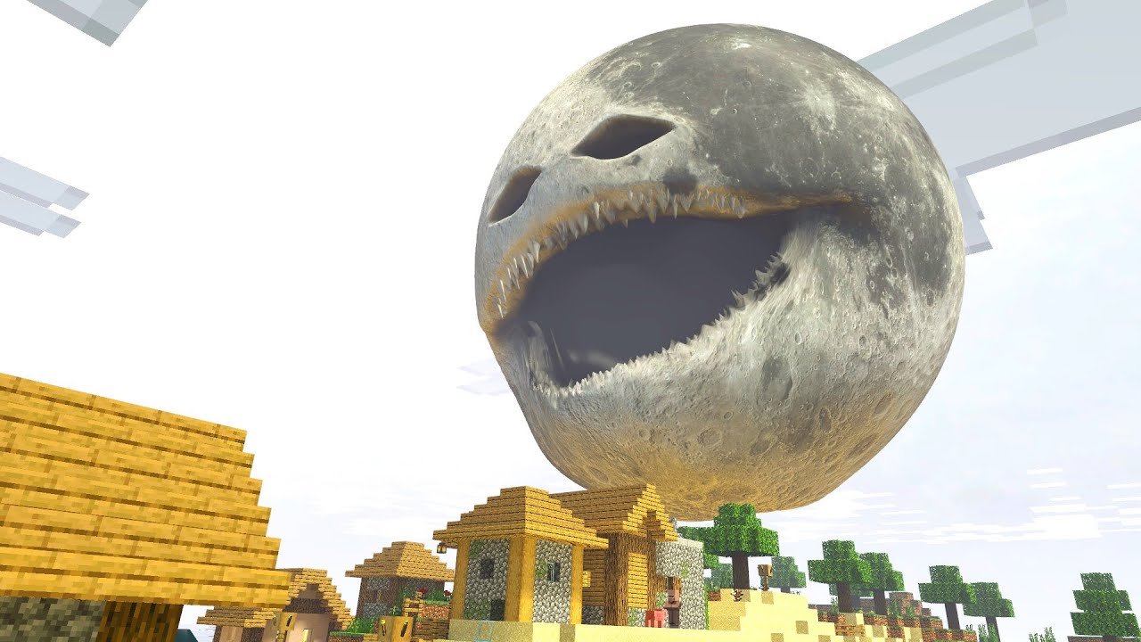 The Moon Woke Up VS Minecraft | Labubu & Lin Gang Melon