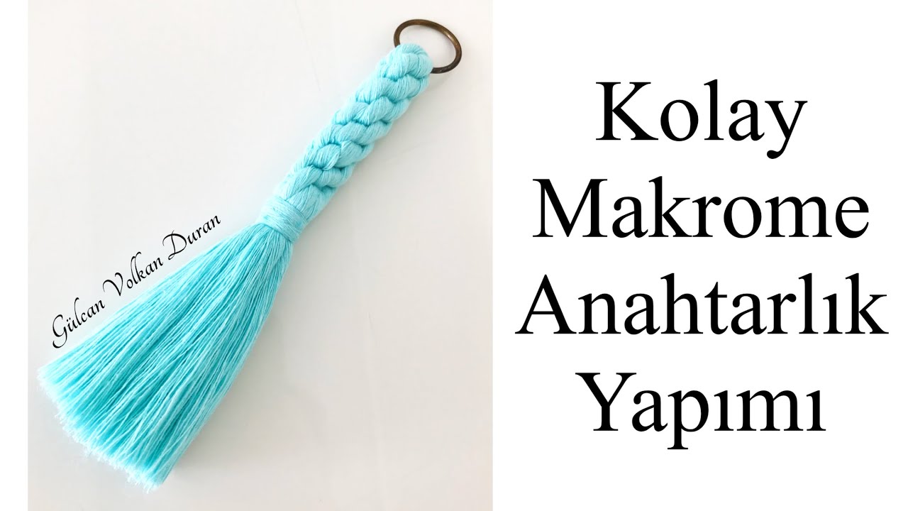 Kolay ve Şık Makrome Anahtarlık Yapımı
