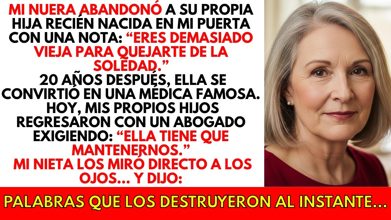 Encontré a un bebé abandonado en mi puerta — años después la madre apareció y…