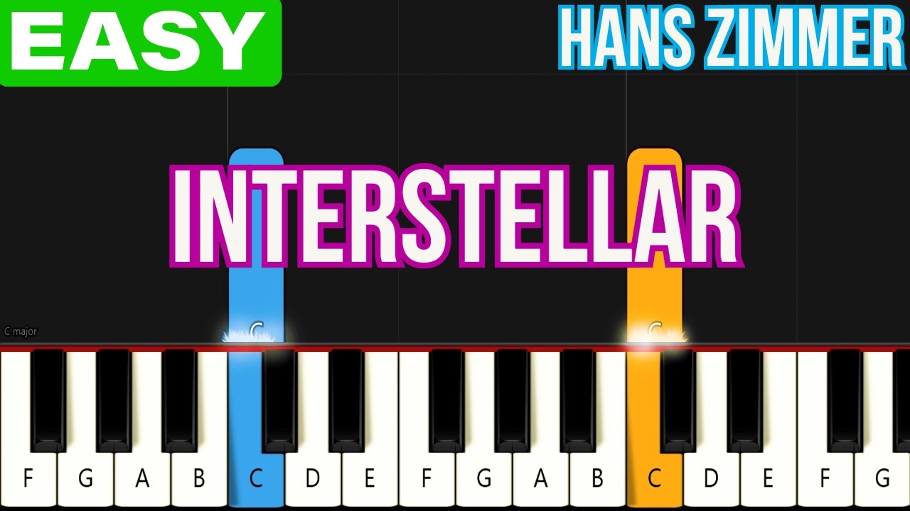 Hans Zimmer - Interstellar - Movie Theme | EASY SLOW Piano Tutorial for Beginners