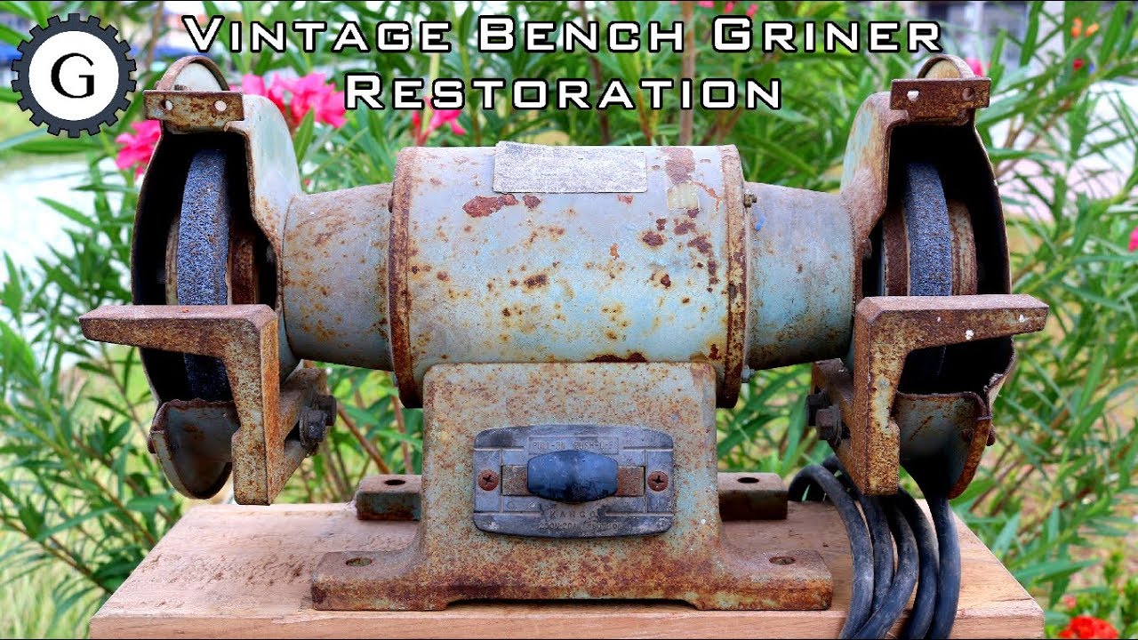 Vintage Bench Grinder Restoration [1974 Bench Grinder]
