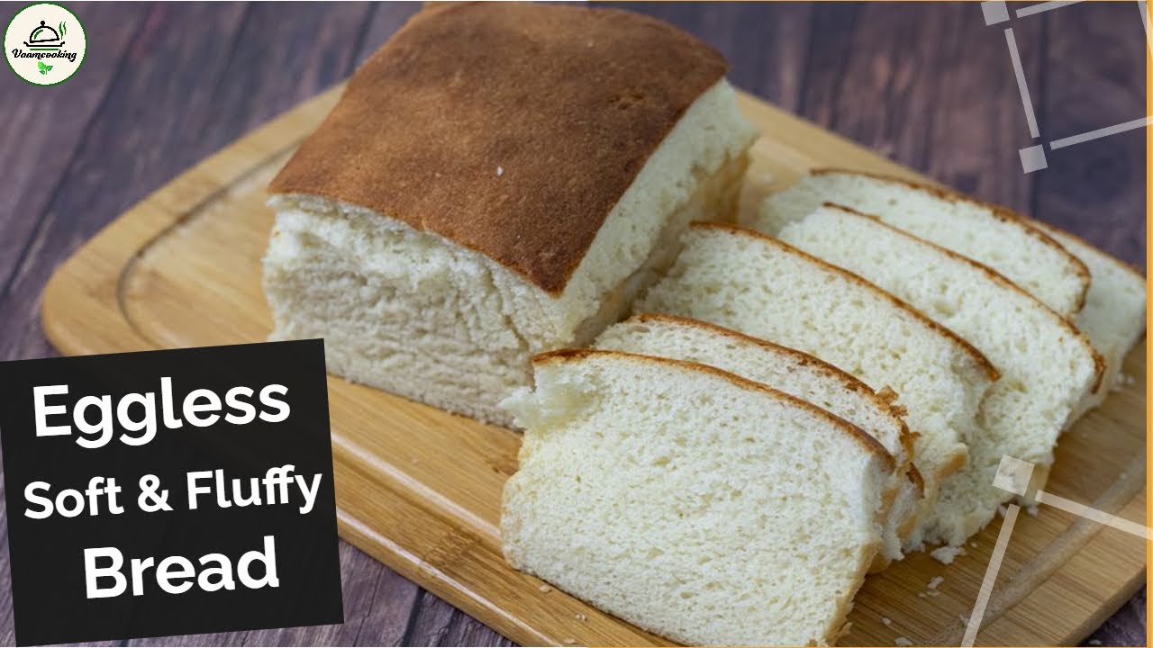 How to bake Soft & fluffy Eggless bread | Japanese milk soft bread | Eggless Fluffiest loaf