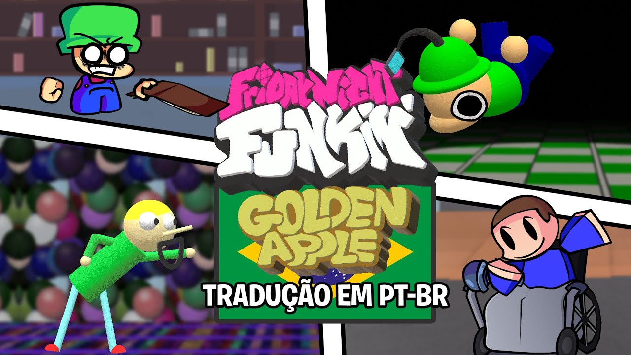 Friday Night Funkin' - Golden Apple 1.2 Edition - Tradução em PT-BR - (Update The Full Ass Mod)