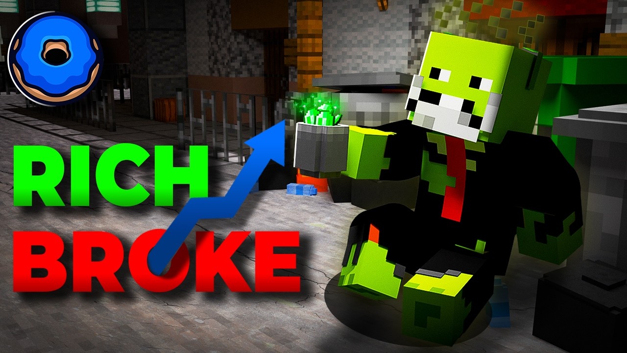 Getting rich while HOMELESS on Donut SMP