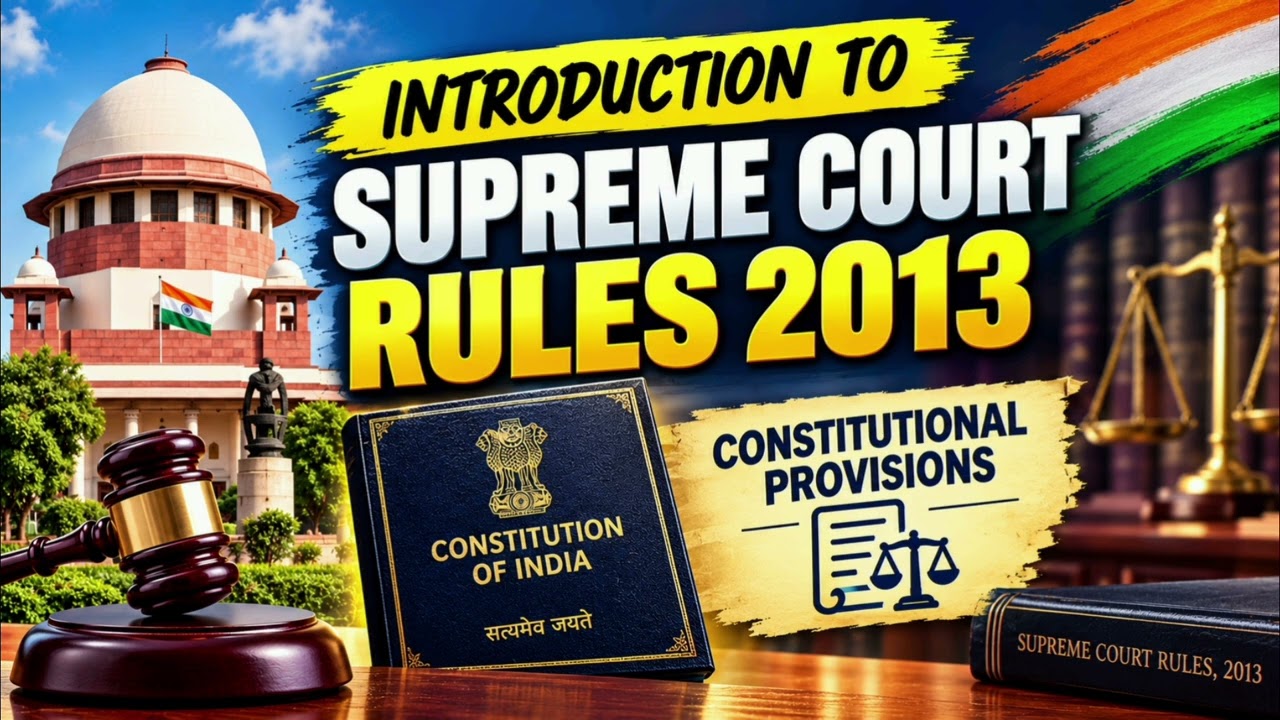 Supreme Court Rules, 2013 | Introduction, Constitutional Provisions & Orders 1&ndash;4