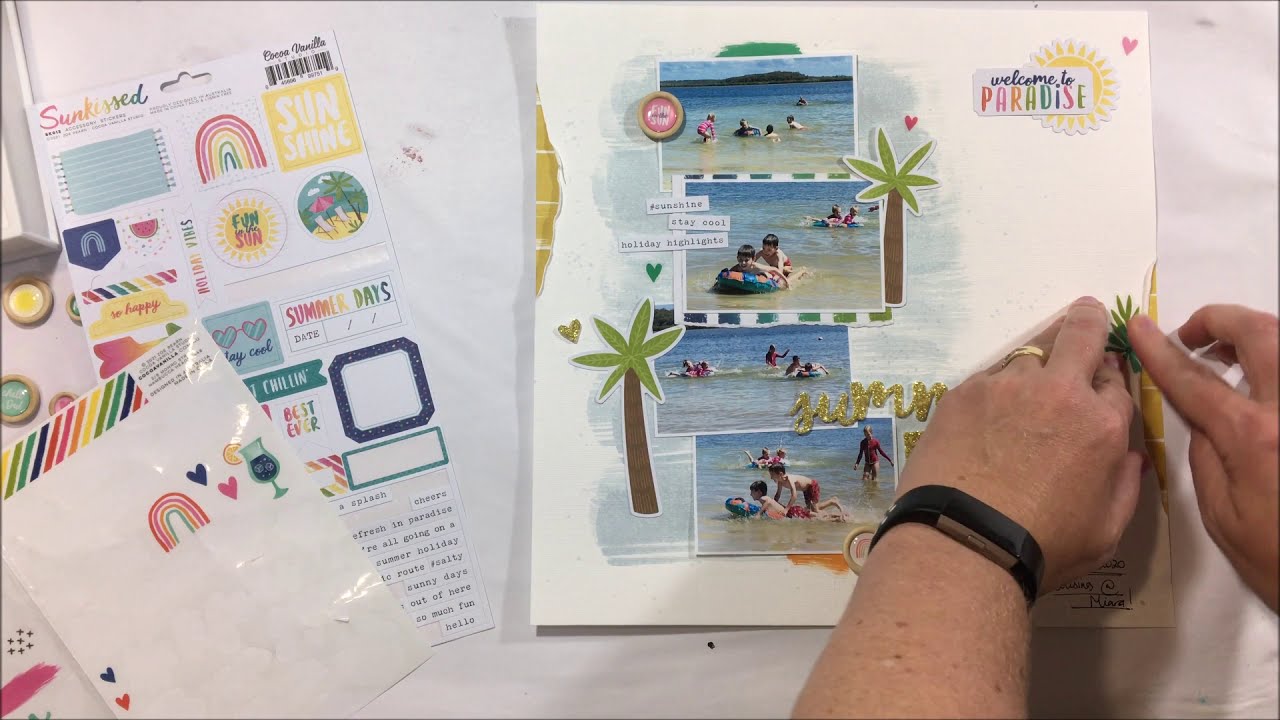 12x12 Scrapbooking Layout - Summer Days