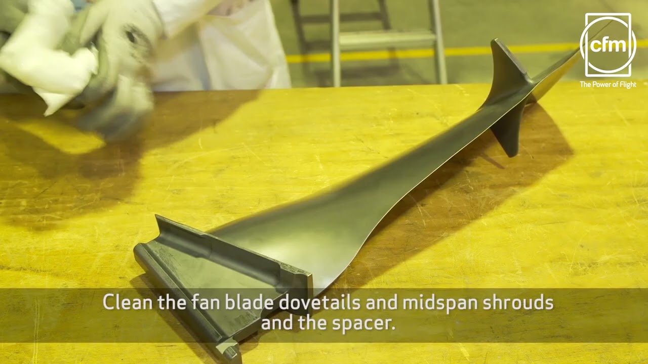 CFM56 5B Fan Blades relubrication