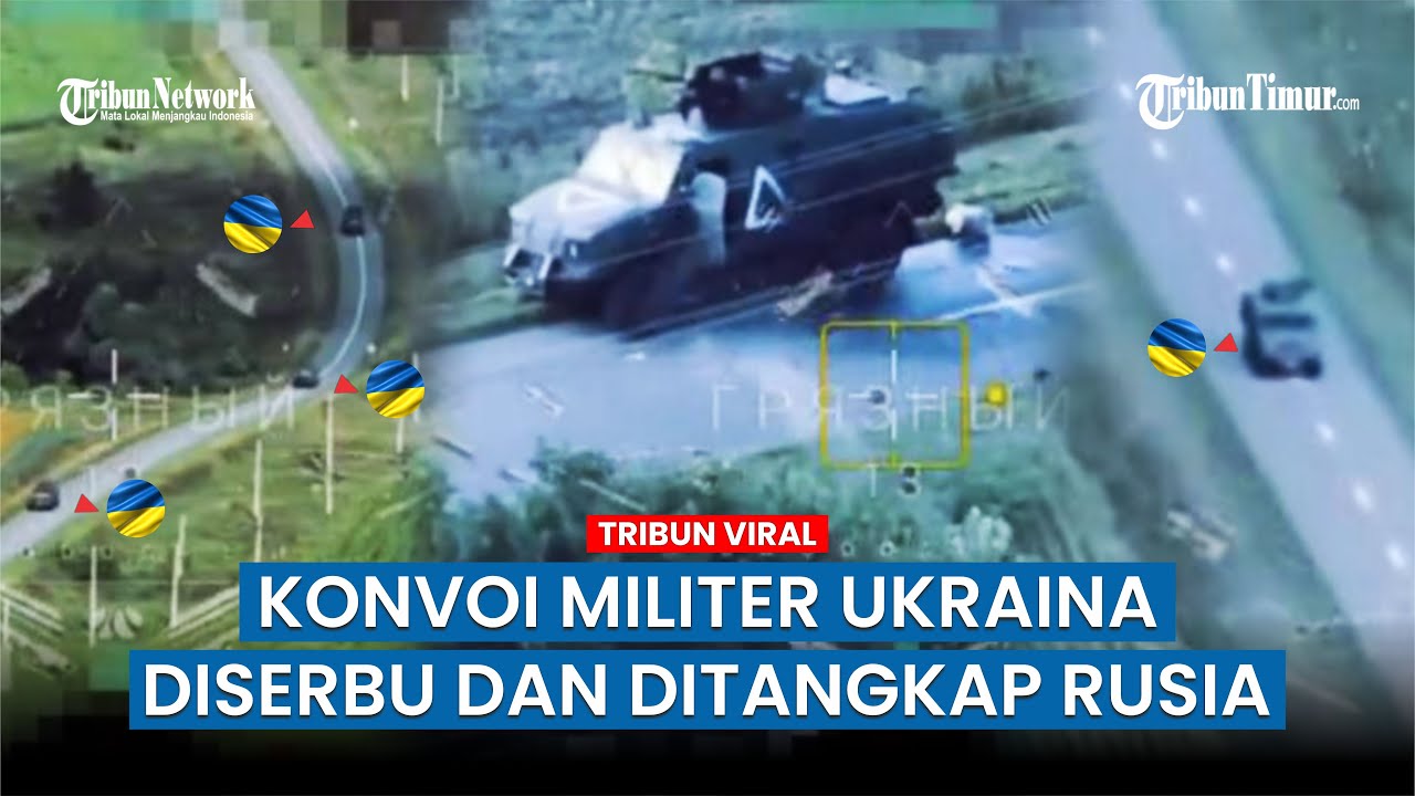 [FULL] Konvoi Kendaraan Lapis Baja Ukraina Disergap dan Ditembaki BTR Rusia