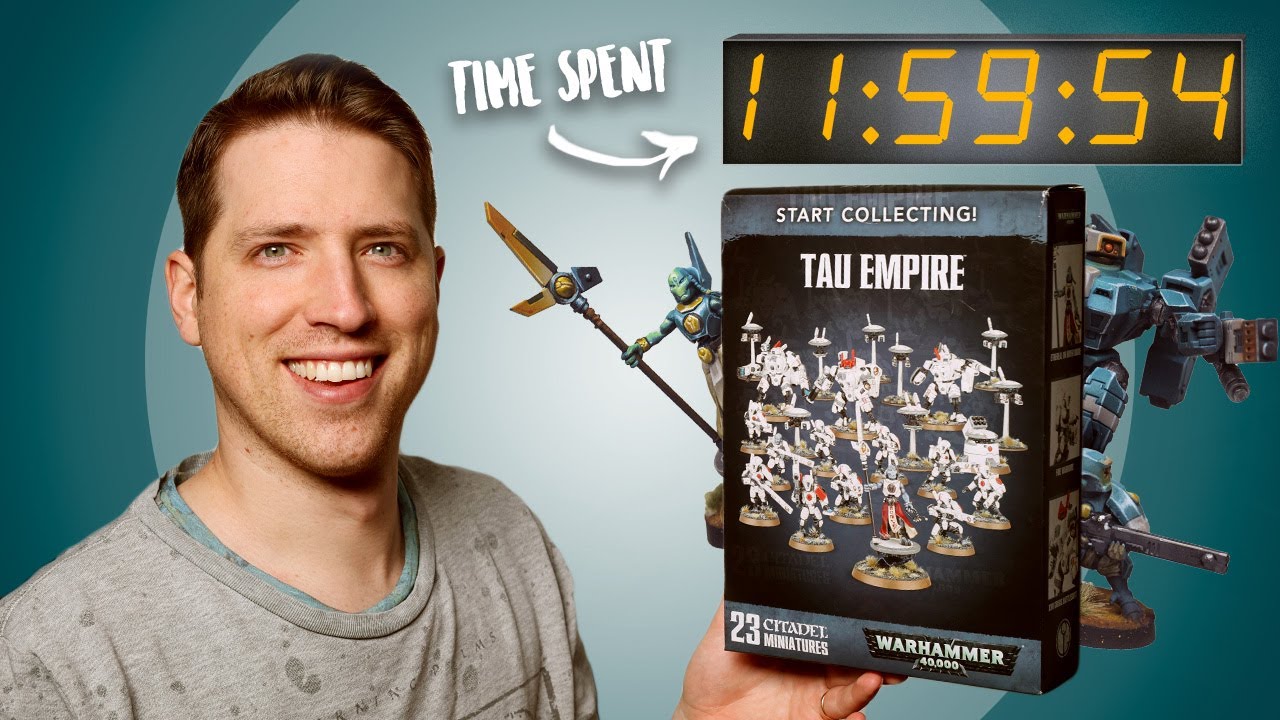 How much time does it take to paint a Tau Warhammer army?