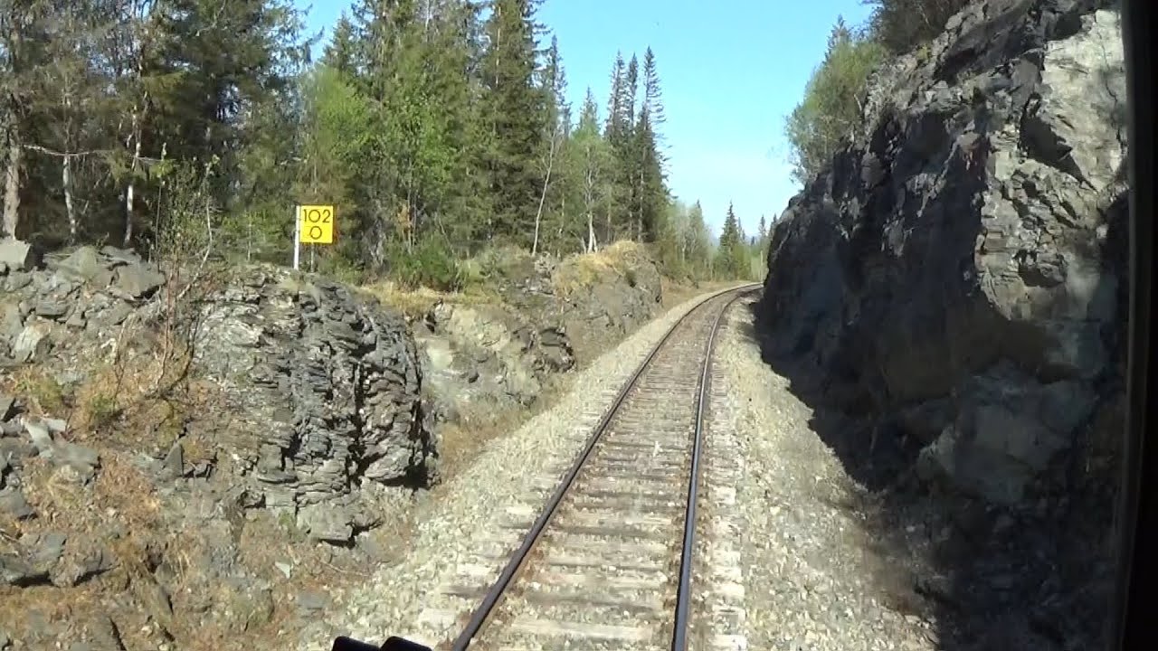 7.9.2020: NORWEGIA MERÅKERBANEN. STORLIEN-TRONDHEIM W KABINIE MASZYNISTY cz. I