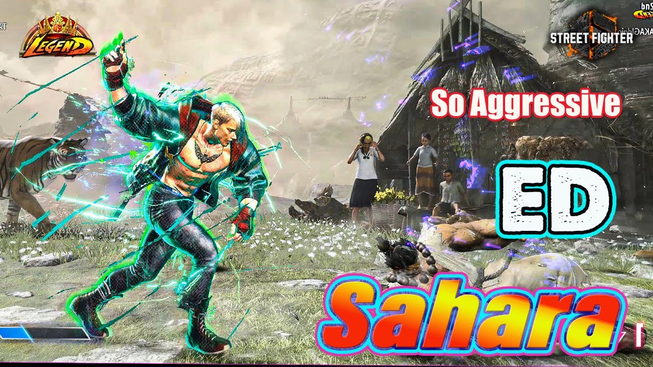 WORLD BEST ED IN ACTION 🔥👑 | SAHARA ED Destroys Everyone 👊 SF6 High Level Gameplay
