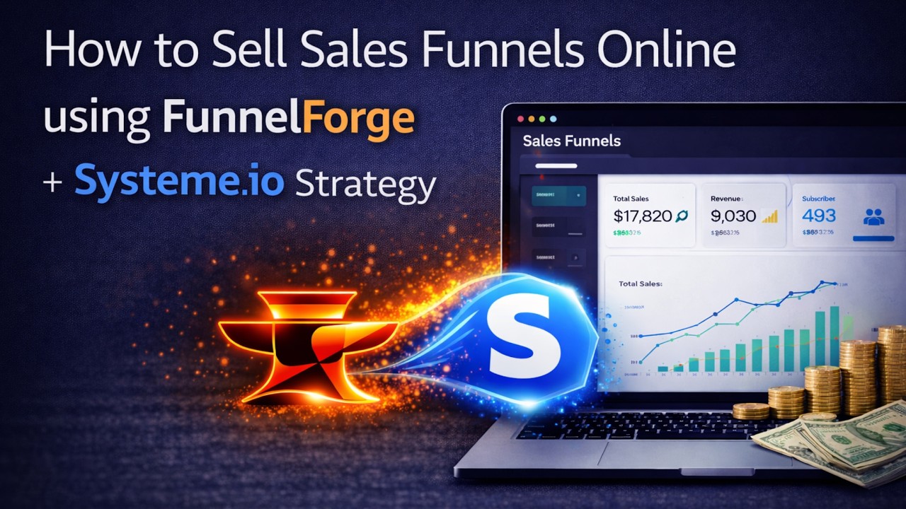 How to Sell Sales Funnels Online using FunnelForge Systeme io Strategy