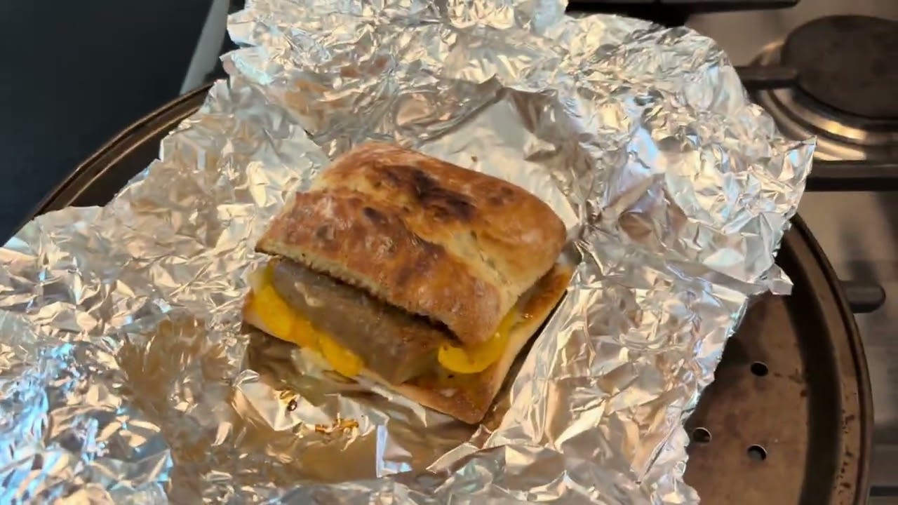 Plant-based Sausage Sandwich Leaves Oven