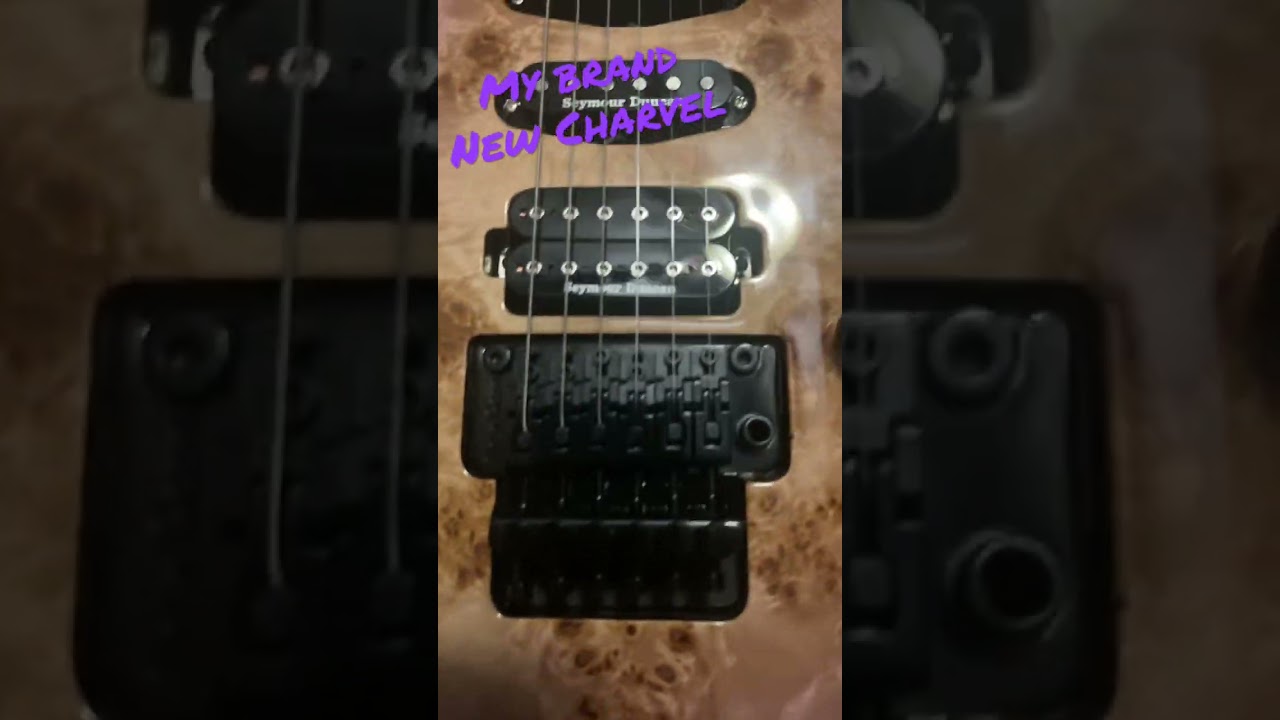 Charvel DK24 FR in purple burst with burl wood top#shorts #charvelguitar #newguitar